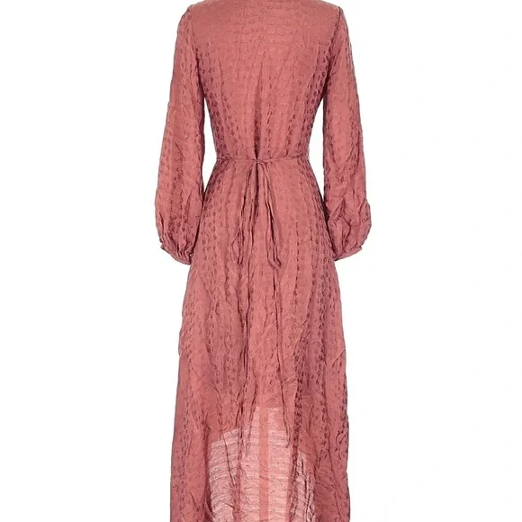Rodebjer Long Sleeve Mauve Wrap Dress XS - Picture 2 of 7